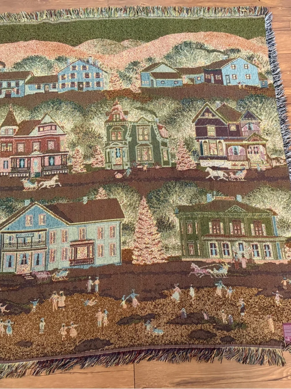 Mohawk Holiday Village Woven Throw Blanket Tapestry Rug